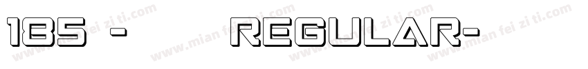 185号-状元榜书 Regular字体转换